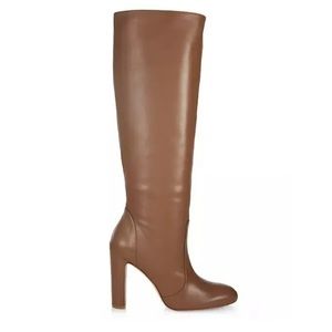 **NEW** Stuart Weitzman Vida 100 Leather Knee-High Boots **Only tried on once**